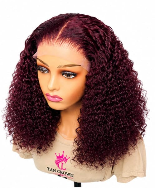 16" Burgundy Glueless (5X5 lace)