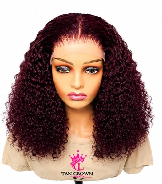16" Burgundy Glueless (5X5 lace)