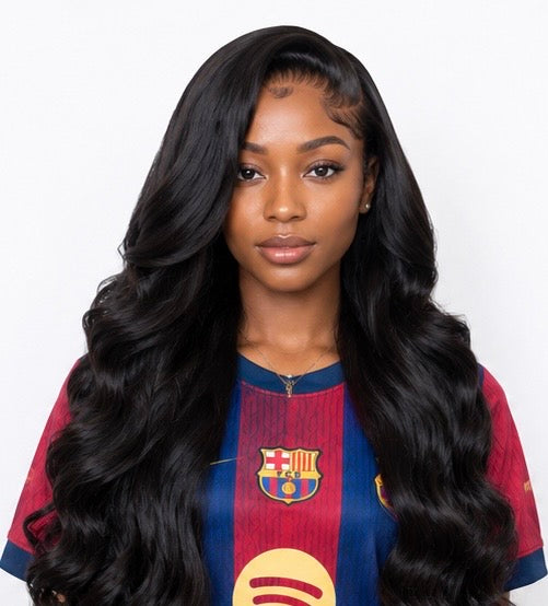 Virgin Bouncy Curly Wig  Transparent lace