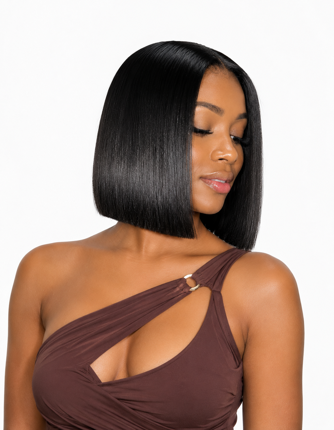 8" Vietnamese Glueless Bob (2X6 lace)
