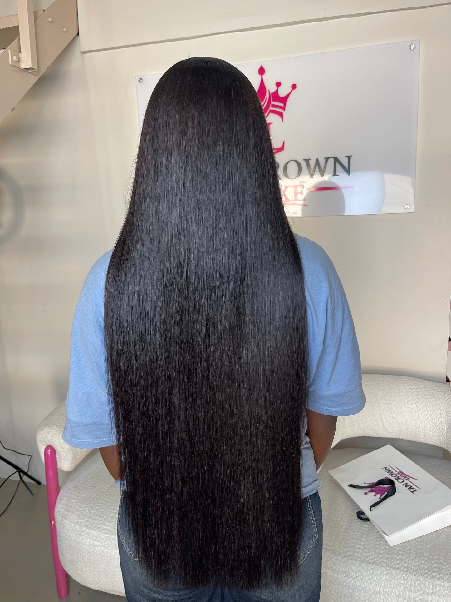 28” Vietnamese Bone Straight  SDD paired with 5X5 HD lace closure