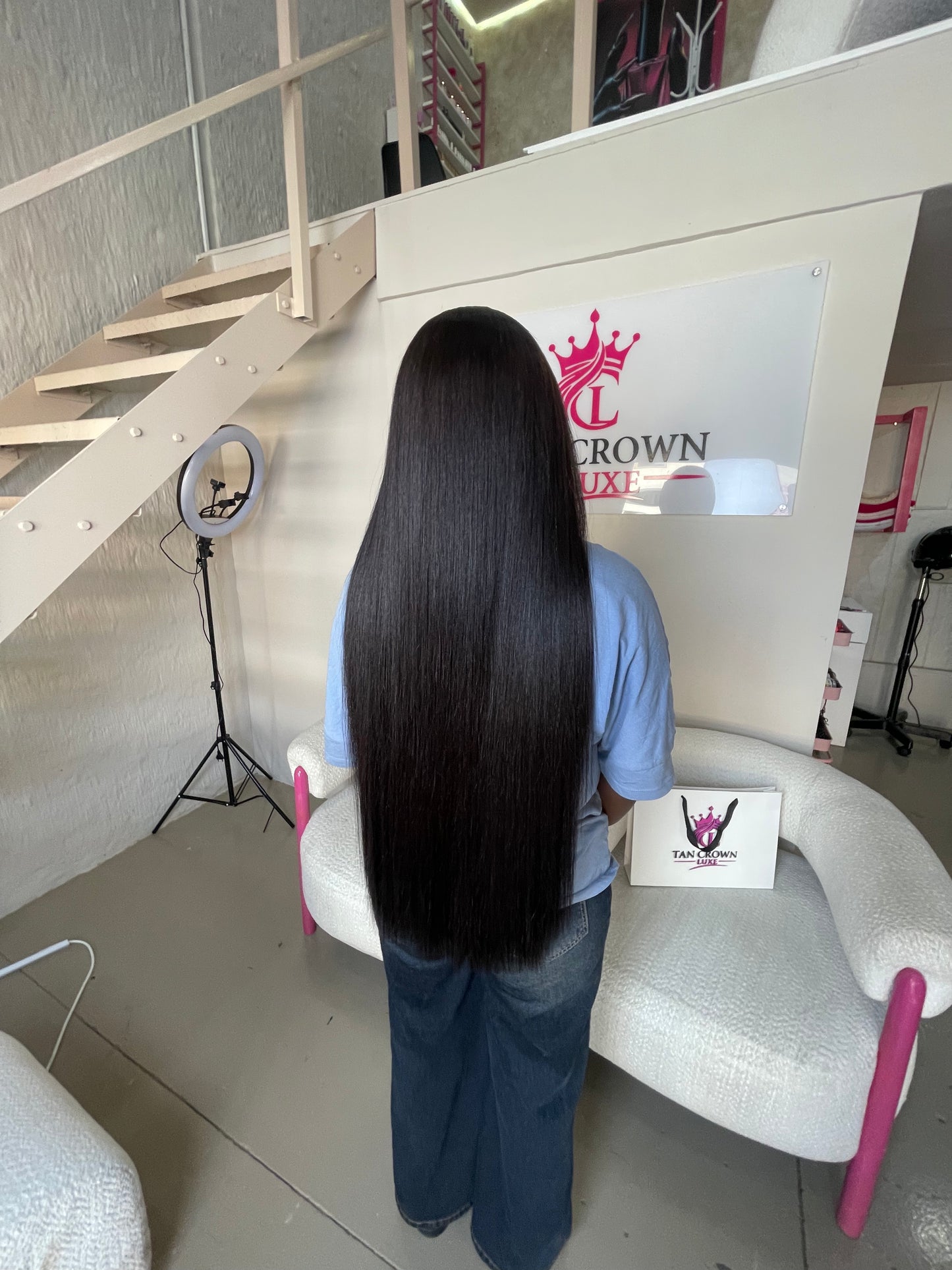 28” Vietnamese Bone Straight  SDD paired with 5X5 HD lace closure