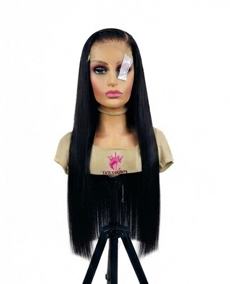 20" Natural Black Glueless Vietnamese (5X5 lace)