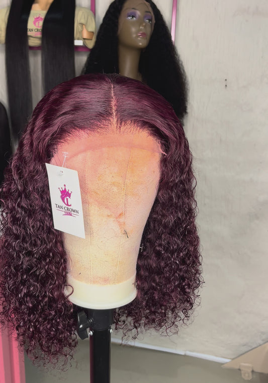 16" Virgin Burmese wig SDD Transparent lace
