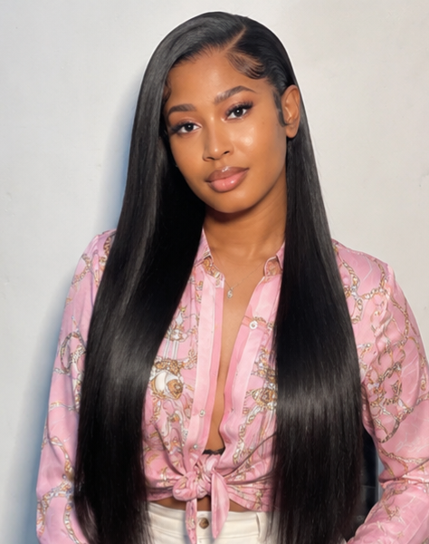 24" Virgin Luxe Double Drawn (13X4 lace)