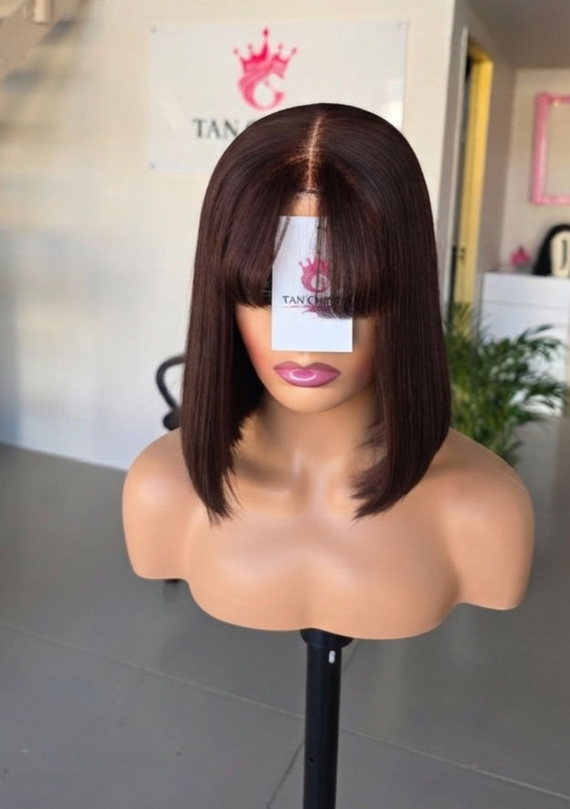 Luxe Browny Glueless Fringe (2x4 lace) Glueless